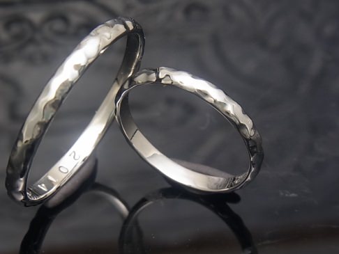 チタン結婚指輪テクスチュア